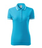 Polohemd Damen - Türkisblau Bluse, T-Shirt